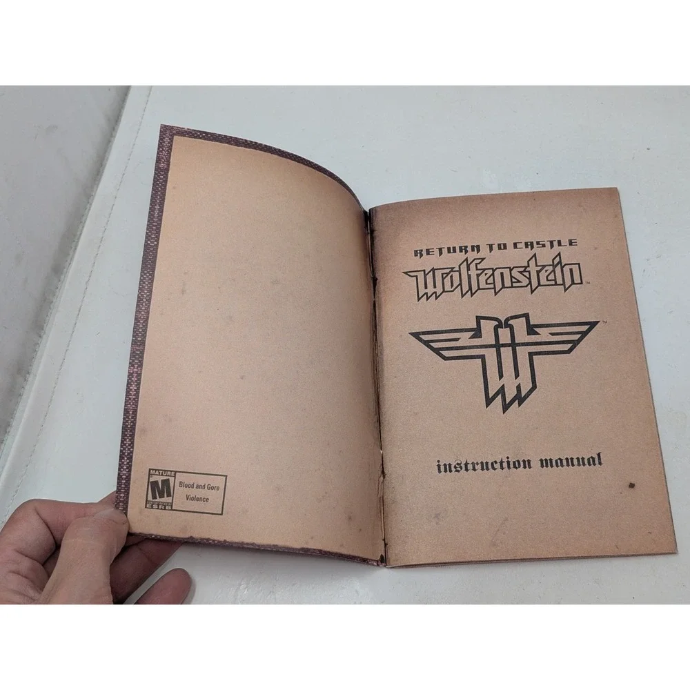 Return to Castle Wolfenstein PC Game Computer Windows‎ 2001 Including Manual VTG
